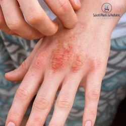 Signs a Healing Burn May Be Infected burn wound infection symptoms, how to tell if a burn is infected, redness around a healing burn, discharge from a burn wound, burn not healing properly, when to seek care for a burn, infected burn wound treatment, burn specialist in Indore, plastic surgeon in Indore, infected burn symptoms, burn wound care, burn infection treatment, burn wound specialist, burn treatment in Indore, infected wound treatment Indore